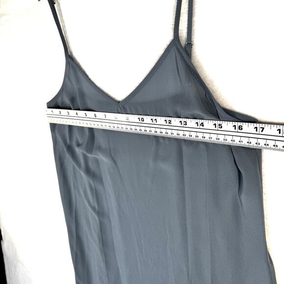 New Michael Kors V-Neck Midi Kaftan Chambray Dress Size S/M MISSING Chain Belt - Picture 9 of 16